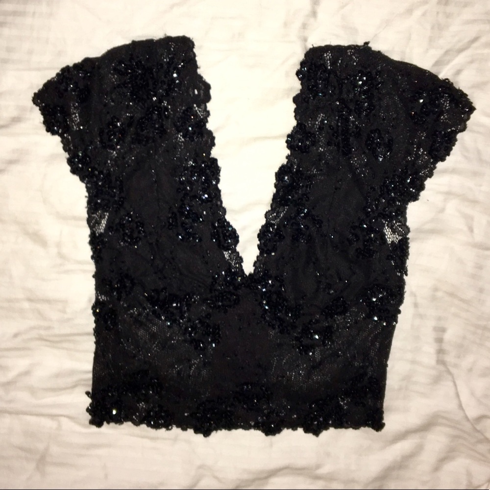 Bebe sexy sequence crop top